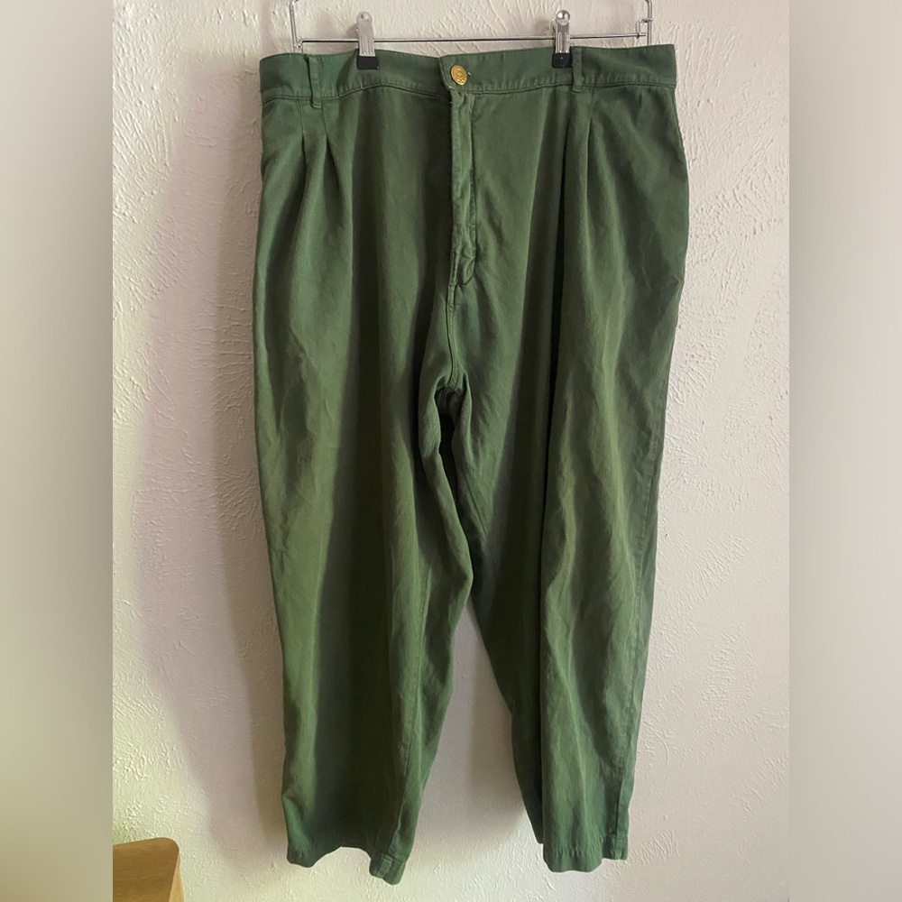 Big Bud Press Trousers in Dark Emerald Green Plus Size 1X